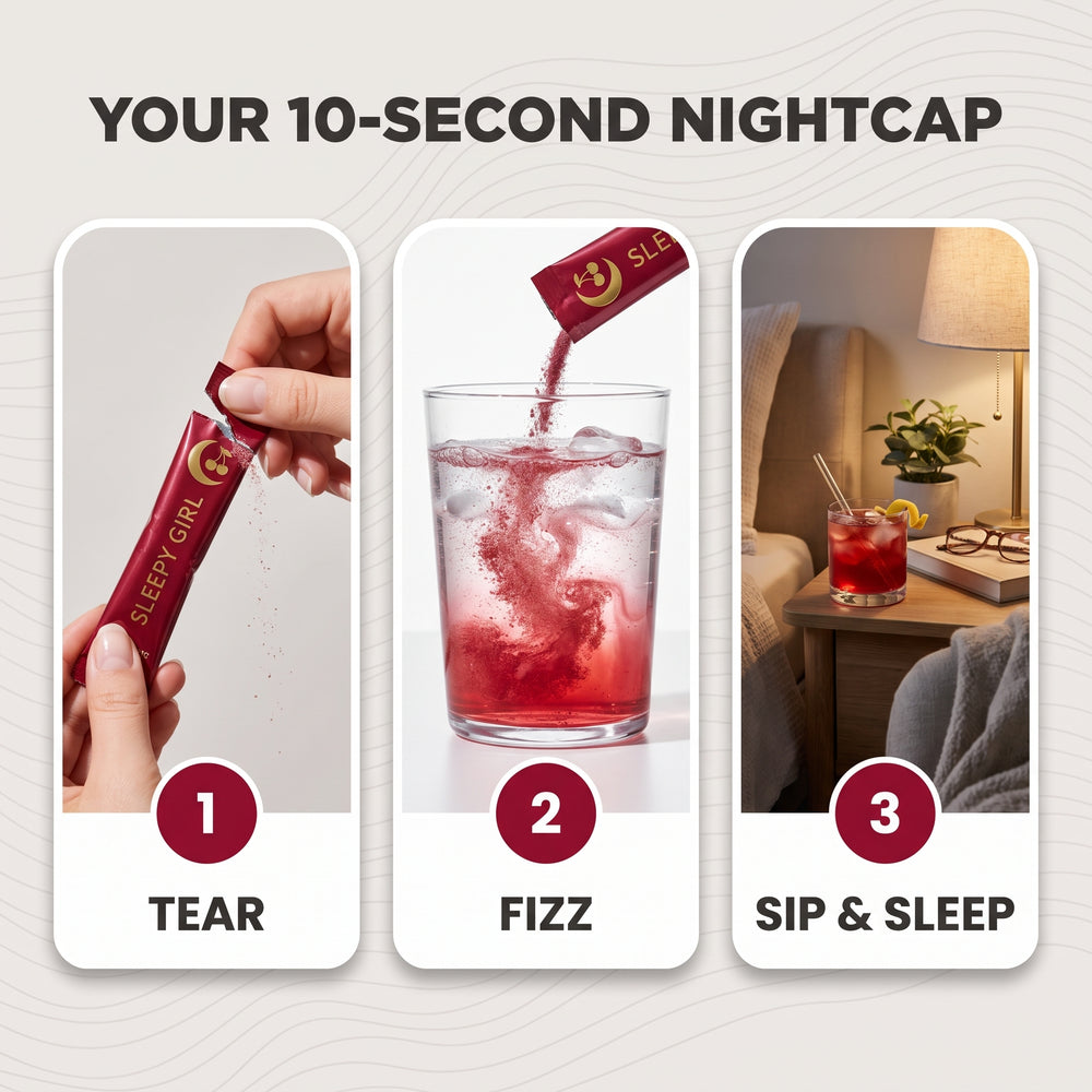 Sleepy Time Mocktail — Tart Cherry Fizz — image 7